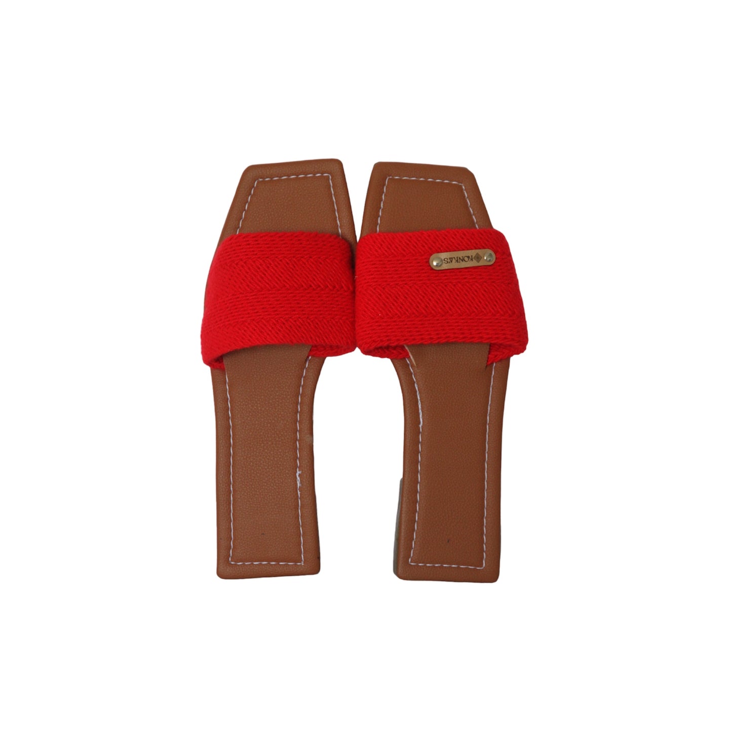 Sandalias Wayuu rojas